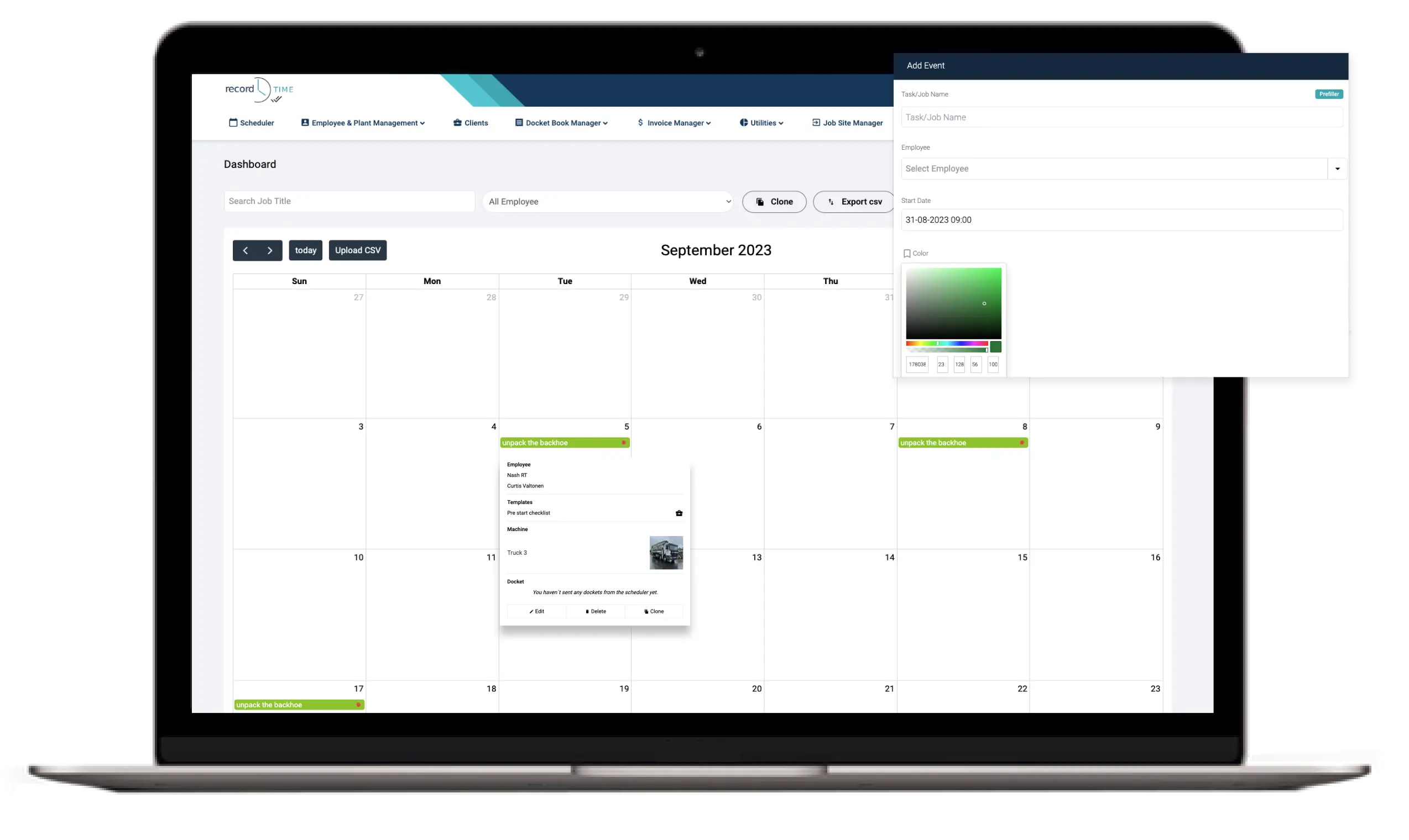 Employee scheduling software for any constructuion company