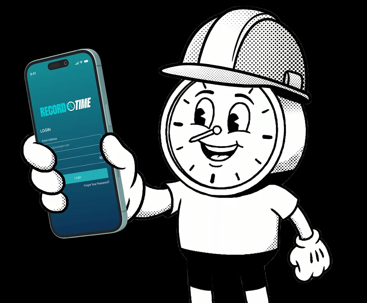 Record TIME Mascot