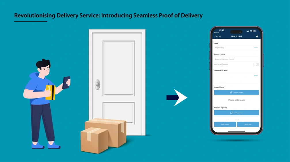 send proof of delivery with record time