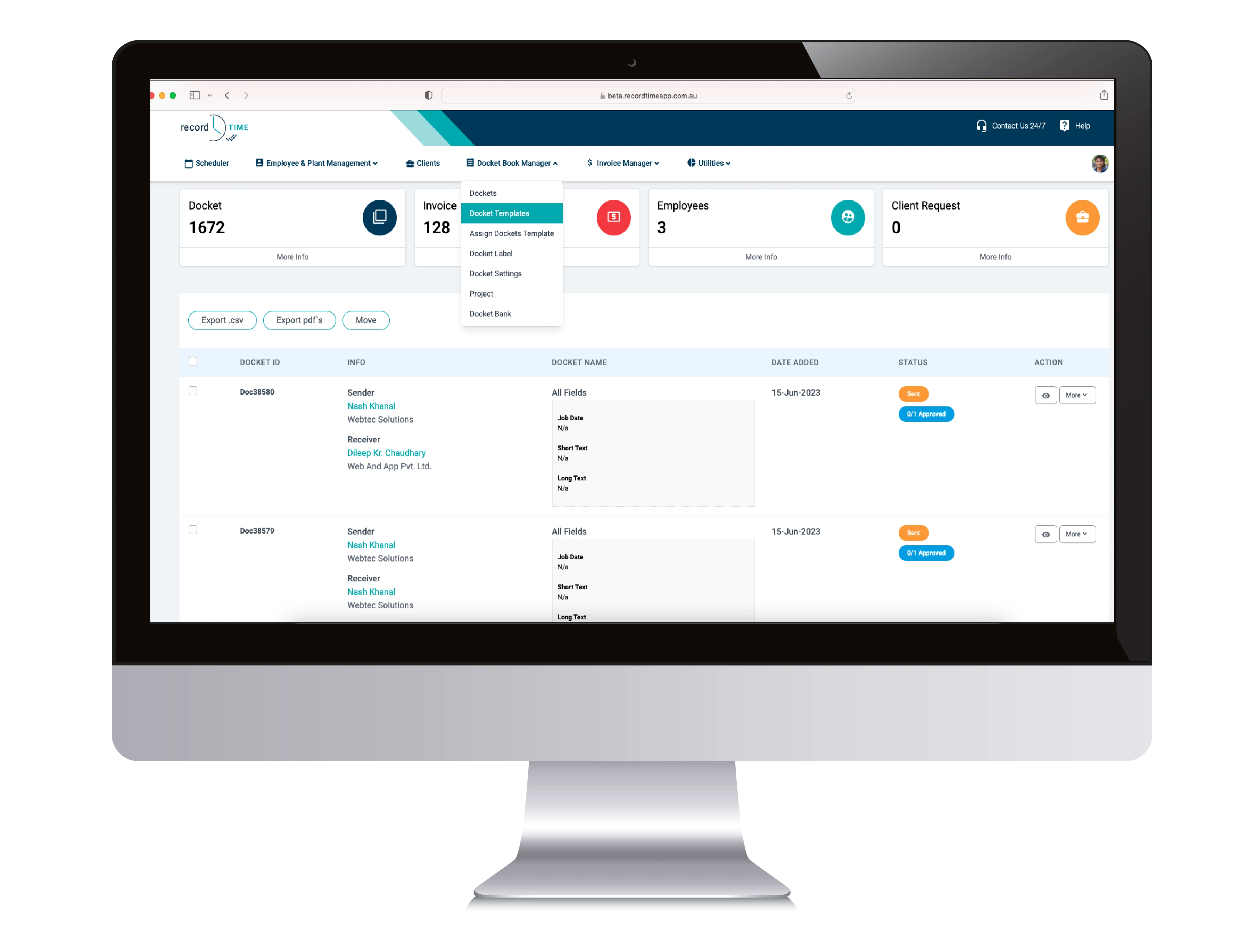 eliminate the need for paper documents with digital docketing