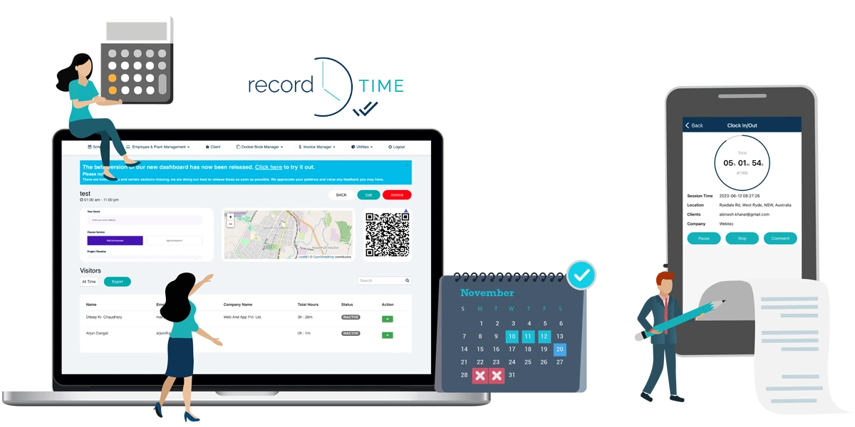managing staff, projects, and payroll
