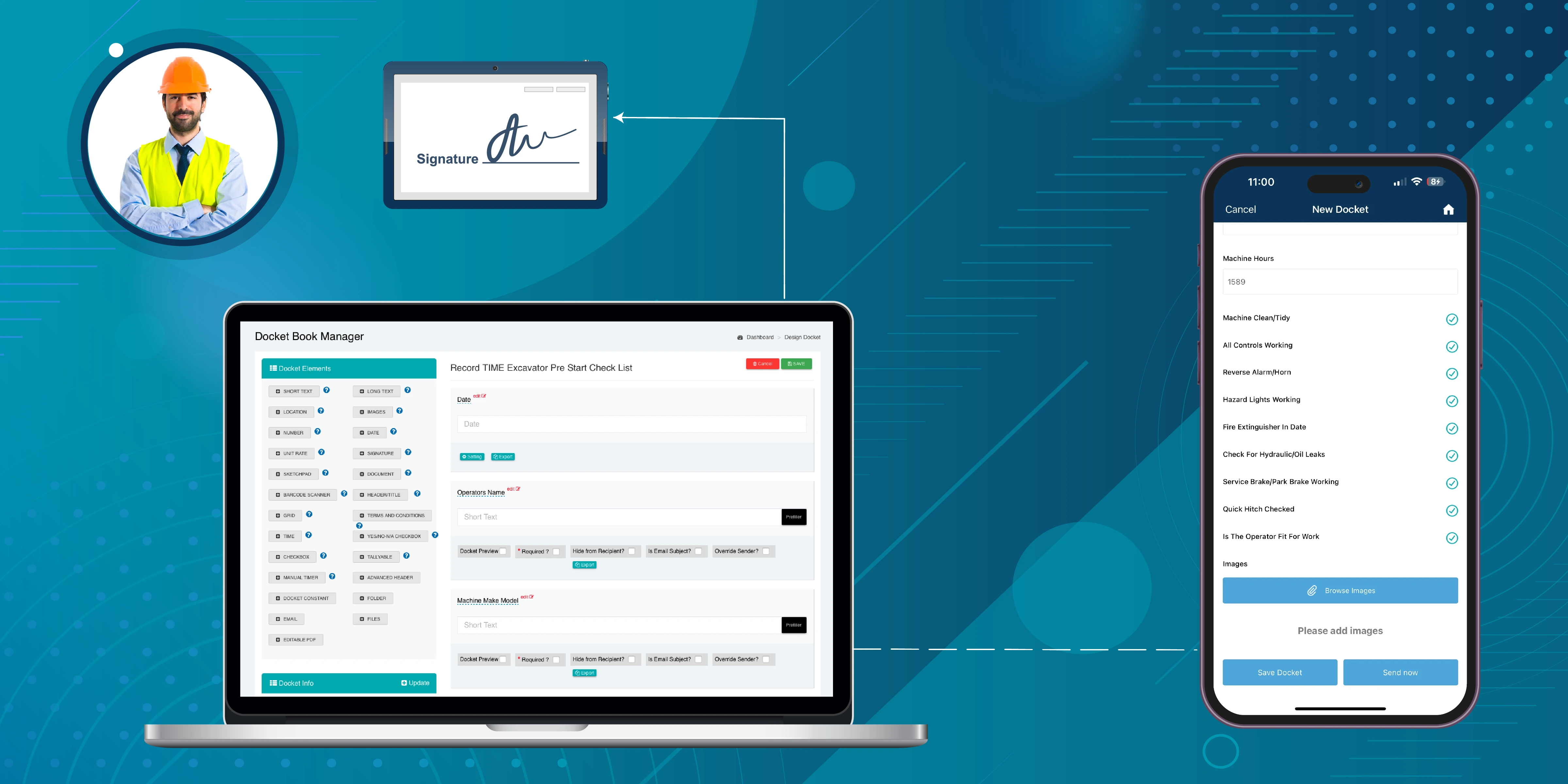 create your pre start checklist with drag and drop technique