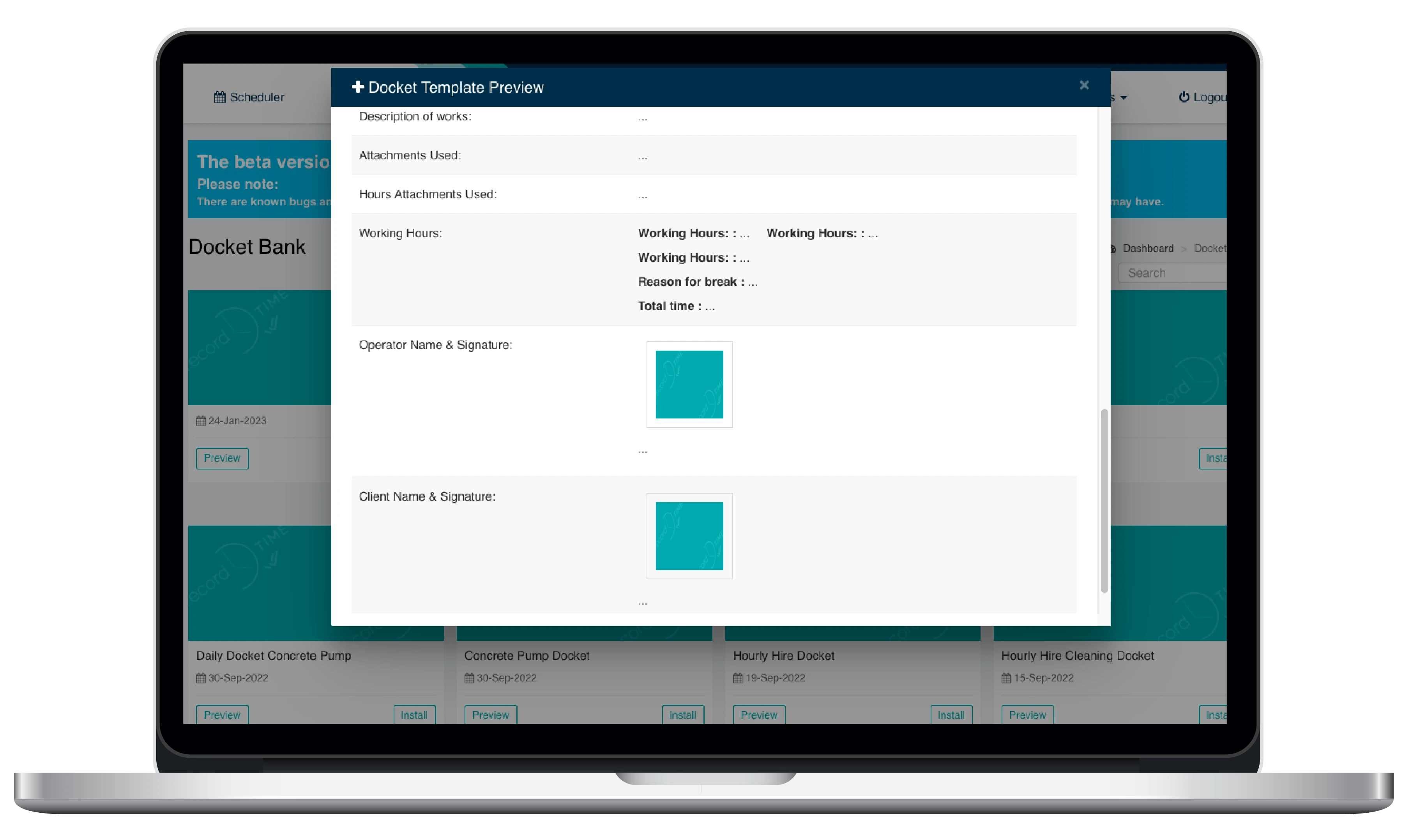 proof of work template