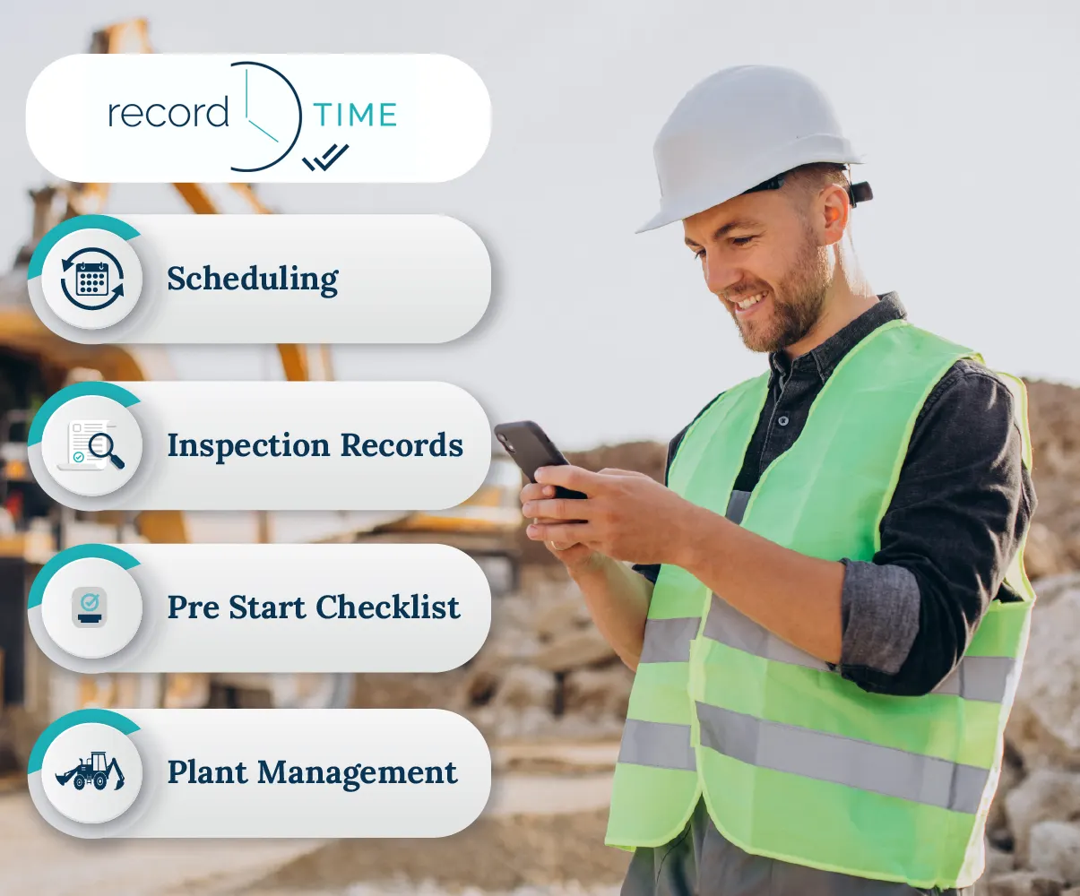 engineer using geotechnical engineer app to manage their project operation