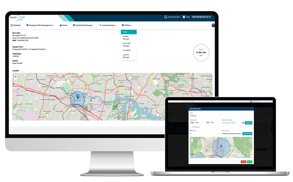 create an accurate employee timesheet and job site manager for your plumbing contracting company